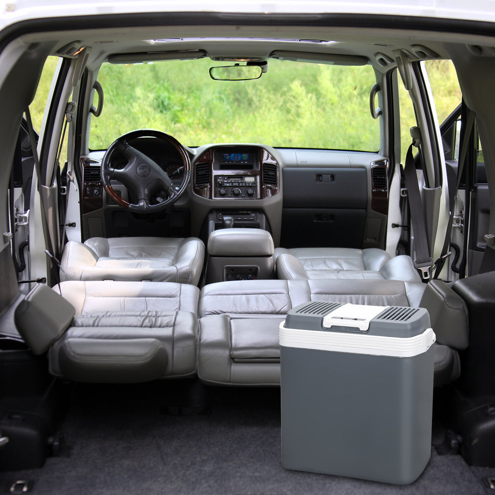 Ikodm Elektrische Kühlbox 24 L mit Kühl- und Warmhaltefunktion, 12 V/230 V