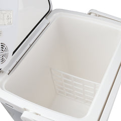 Ikodm 24 Liter Kühlbox Thermo-Elektrische 12V 230V,Mini-Kühlschrank KÜHLT und WÄRMT,Auto-Kühlbox mit ECO-Modus, für Auto Camping