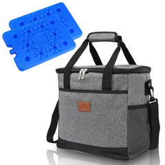 Ikodm Kühltasche Campingtasche Isoliertasche Faltbar Kühlbox Picknicktasche 15/25/33L