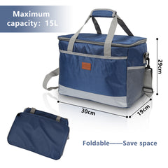 Ikodm Kühltasche Campingtasche Isoliertasche Faltbar Kühlbox Picknicktasche 15/25/33L