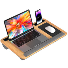 Ikodm Laptopkissen Ergonomisch Laptoptisch mit Handgelenkauflage & Hepolsterter