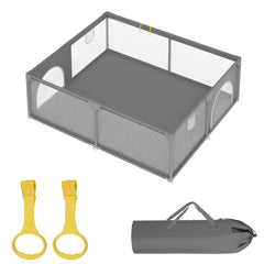 Ikodm Baby Laufstall Laufgitter Faltbar 130x130cm/150x180cm