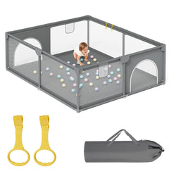 Ikodm Baby Laufstall Laufgitter Faltbar 130x130cm/150x180cm