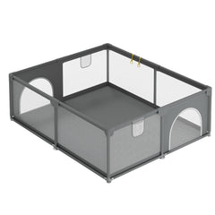Ikodm Baby Laufstall Laufgitter Faltbar 130x130cm/150x180cm