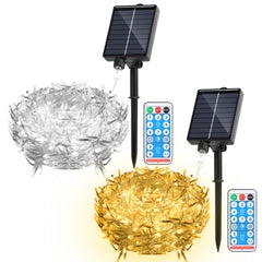Ikodm Solar-Lichterkette mit 1200mAh Akku, verschiedene Längen & Lichtfarben