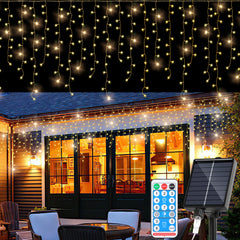 Ikodm Solar-Lichterkette mit 1200mAh Akku, verschiedene Längen & Lichtfarben