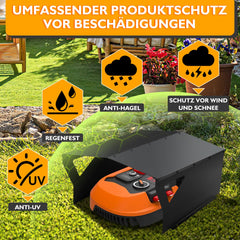 Ikodm Mähroboter Garage für Rasenmähroboter Verzinktem