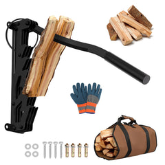 Ikodm Manueller Holzspalter,Wandhalterung Brennholzspalter, Handholzspalter, Wand Holzspalter, Wood Splitter für Outdoor & Indoor