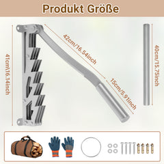Ikodm Manueller Holzspalter,Wandhalterung Brennholzspalter, Handholzspalter, Wand Holzspalter, Wood Splitter für Outdoor & Indoor