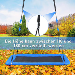 Ikodm Nestschaukel Kinderschaukel Höhenverstellbar 110–180 cm