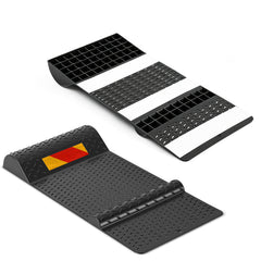 Ikodm Parkmatten 2er Set 53x25,5 cm, Rutschfester Radstopper für Garage