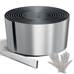 Ikodm Metall-Rasenkante 15 cm hoch, verschiedene Längen, Designs & Farben