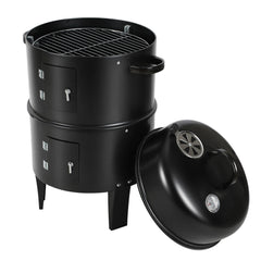 Ikodm 3 in 1 Smoker Räucherofen 2 Ebenen