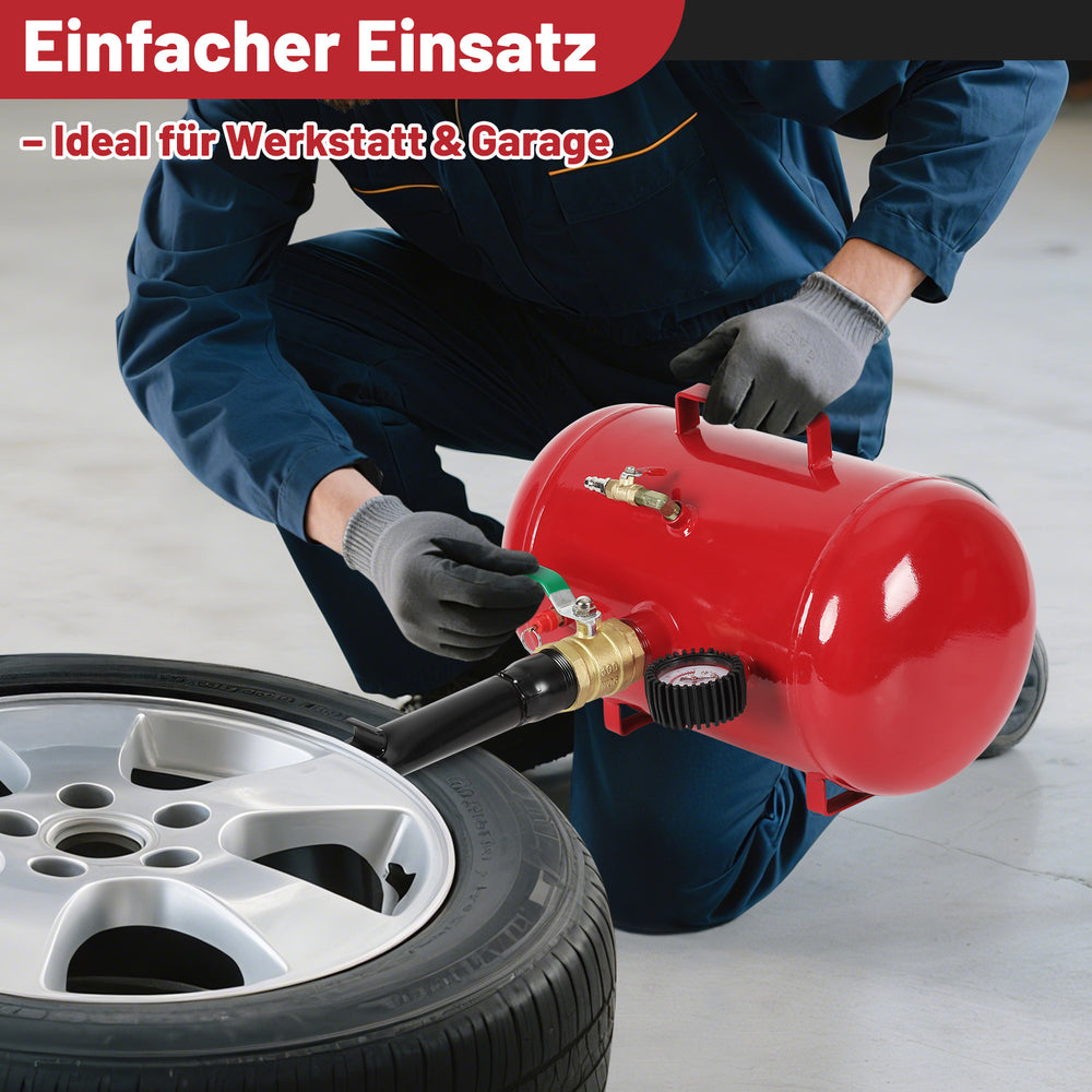 Ikodm Reifen Booster 20 L, Druckluft-Reifenfüller für Auto, LKW & Traktor