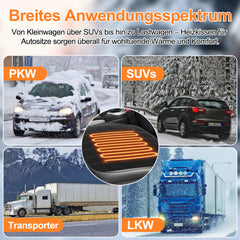 Ikodm Auto Sitzheizung/Rücksitzheizung Matten Universal 12V
