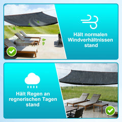 Ikodm Schattennetz mit Ösen HDPE Sonnenschutznetz