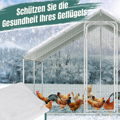 Ikodm Ersatz Schattentuch für Hühnerstall 2×3.43m