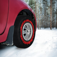 Ikodm 2x Schneesocken für Reifen Auto Reifensocken Verdickte