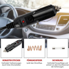 Ikodm Auto Sitzheizung 2 Heizstufen 12V PKW KFZ carbonheizmatte