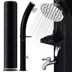 Ikodm 35L Solardusche Curve mit Regenduschkopf und Schutzhaube