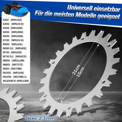 Ikodm 2er Set silberne Roboter Rasenmäher Spikes
