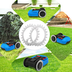 Ikodm 2er Set silberne Roboter Rasenmäher Spikes