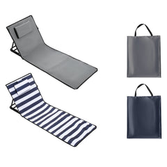 Ikodm Strandliege Tragbar Strandmatte mit Verstellbarer Höhe 158cm