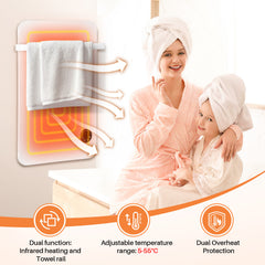 Ikodm Infrarotheizung Handtuchhalter Thermostat 400W/600W