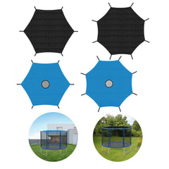 Ikodm Trampolin-Schattenabdeckung Trampolin-Sonnenschutz für 6/8 Stangen