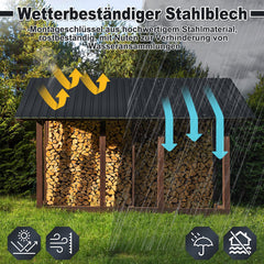 Ikodm Trapezblech Dachblech Verzinkt 12× Anthrazit / Grün 6 m²(Glätte)