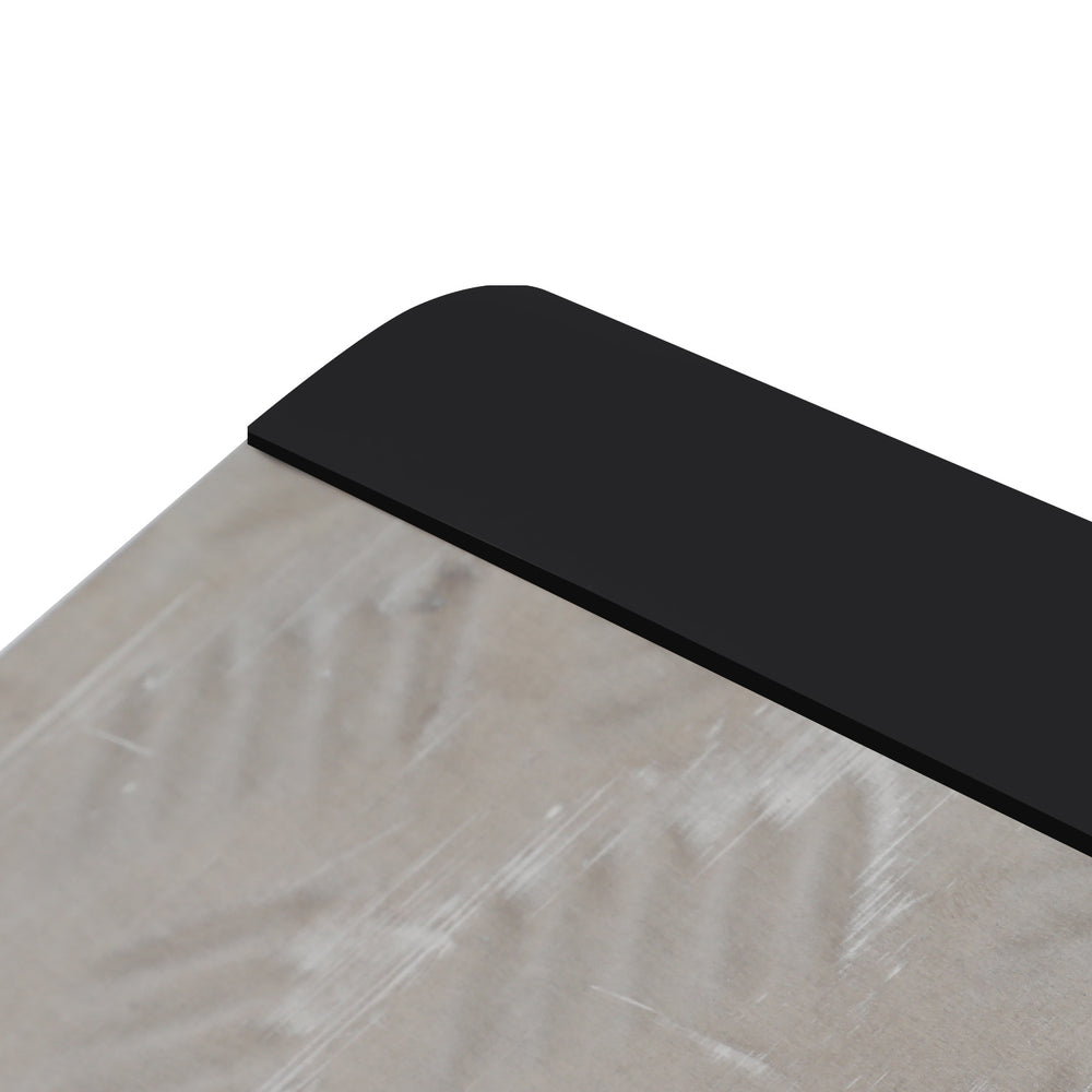 Ikodm Aluminium Türschwellenrampe für Rollstuhl, rutschfest & tragbar