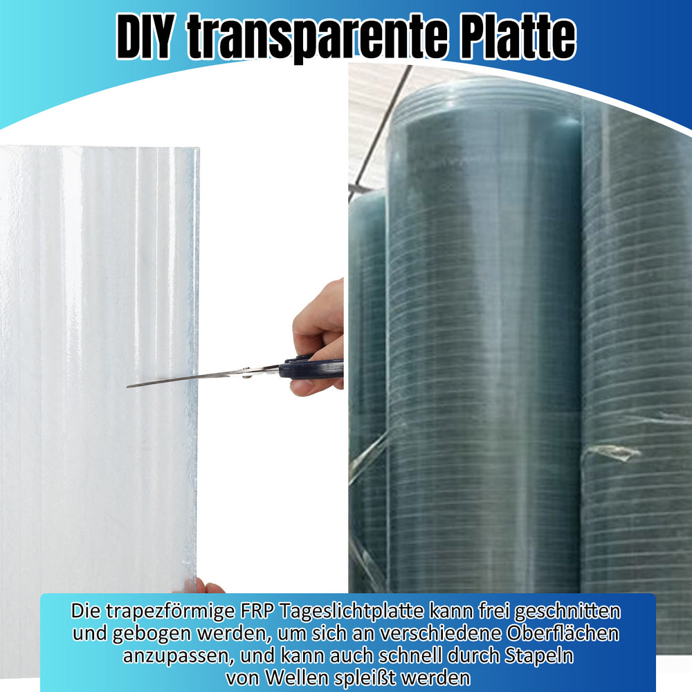 Ikodm Transparente FRP-Wellplatten für Dach, UV-beständig & lichtdurchlässig