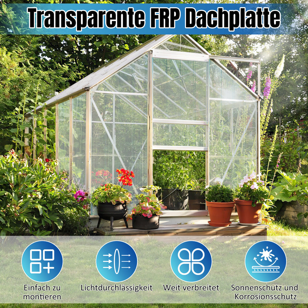 Ikodm Transparente FRP-Wellplatten für Dach, UV-beständig & lichtdurchlässig