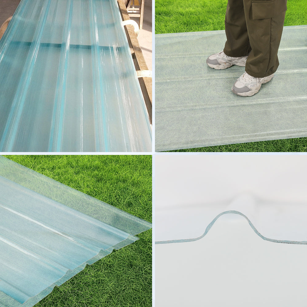 Ikodm Transparente FRP-Wellplatten für Dach, UV-beständig & lichtdurchlässig
