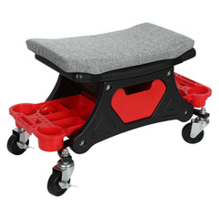 Ikodm Werkstatthocker Rollhocker mit Aufbewahrungstrays, 185kg belastbar