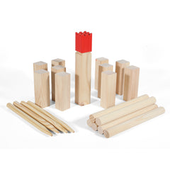 Ikodm Kubb Wikingerspiel aus Holz für Garten, Strand & Park