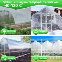 Ikodm Polycarbonat Hohlkammerplatten 8mm 5 Stück für Gewächshaus