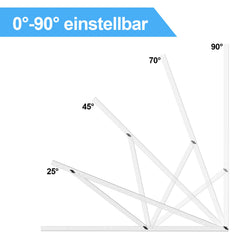 Ikodm Solarpanel PV Halterung 104cm 0°-90° 2/4 Stück