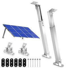 Ikodm Solarpanel Halterung Verstellbar 0-60° Aluminium 1 Paar