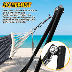 Ikodm Hängematte mit Gestell Klappbar mit Tragetasche