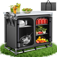 Ikodm Campingküche Campingschrank Faltschrank