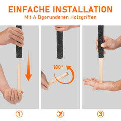 Ikodm Wachsfackel Fackeln für Outdoor Brennzeit 45 min