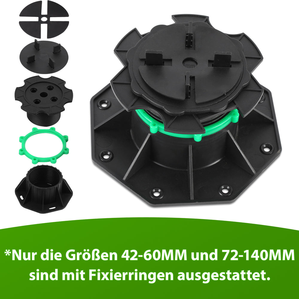 Ikodm Höhenverstellbare Stelzlager für Terrassenplatten & Bodenplatten