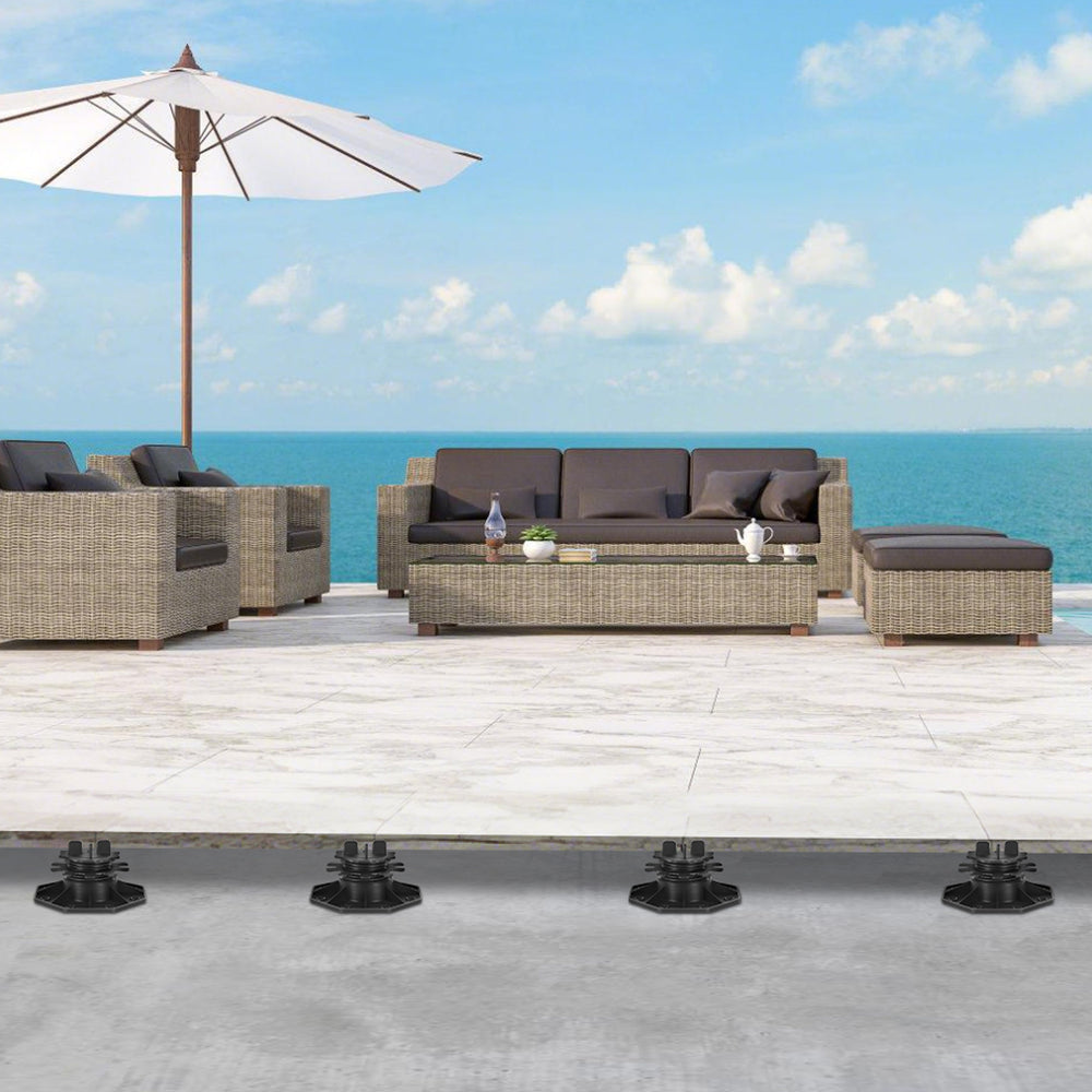 Ikodm Höhenverstellbare Stelzlager für Terrassenplatten & Bodenplatten